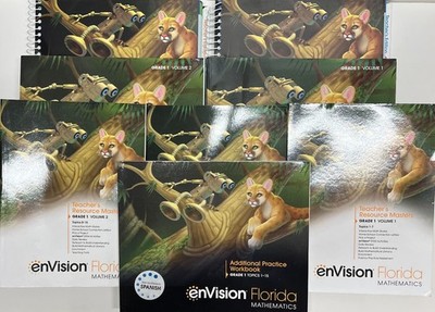 Grade 1 Envision Math Florida Student Teacher Edition Curriculum Homeschool Lot