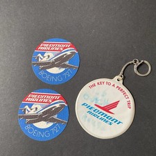 Piedmont Airlines Key Chain and Two Boeing 72...
