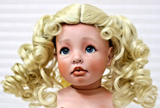 Doll Wig Monique 235 Patty 12-13 P.Blonde Long Rag Type CurlsCold water Wash