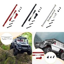 RC Car Steering Link Rod Metal Adjustable Pull Rod Servo Arm Upgrade Kit for