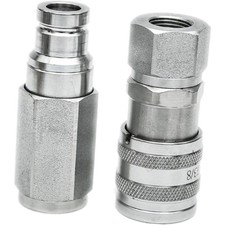 Male & Female Flat Face Coupler Kit 153-2994 153-2995 For Caterpillar CAT