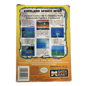 Caveman Games NES Nintendo Entertainment System 1990 VIDEO GAME And BOX