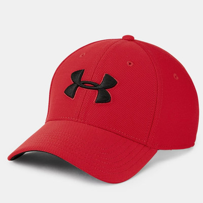 NWT Under Armour Hat Red Sizes M/L UA Blitzing 3.0 Flex-Fit Cap Logo # 1305036