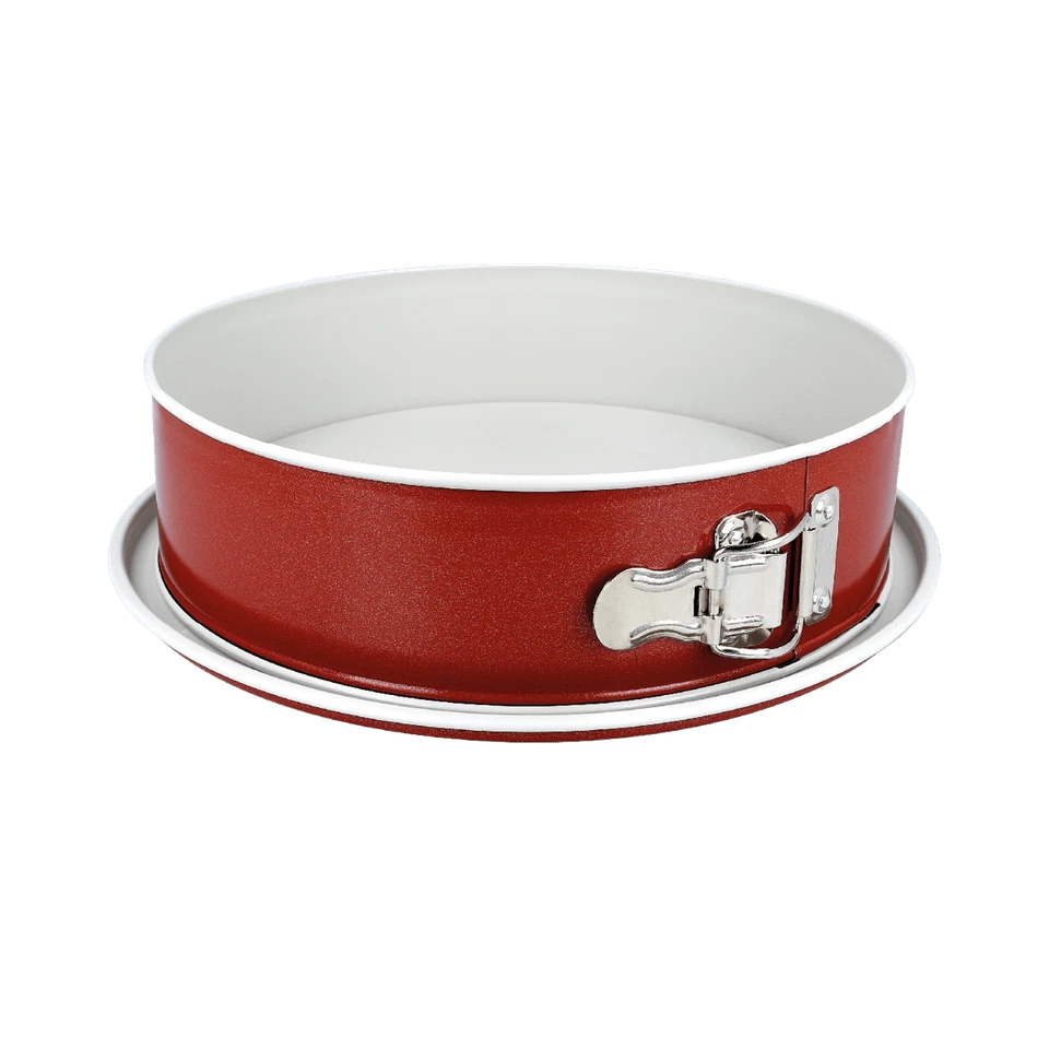 Backform rund Springform Kuchenform Antihaft Flachboden Eurohome® rot 26cm