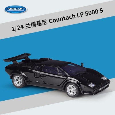 Welly 1:24 Lamborghini Countach Diecast Sports Car Model Toy Gift Collectible 