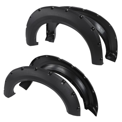 FIT FOR 09-14 FORD F-150 STYLESIDE POCKET RIVET BOLT-ON STYLE FENDER FLARES 4PCS