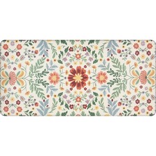 Colorful Floral Anti-Fatigue Kitchen Mat, Comfort Cushion Floor Mat 20 x 41