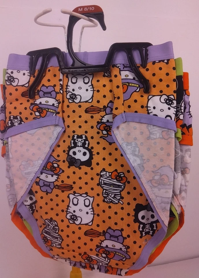 Hello Kitty Paquete de 3 Hipsters de Halloween Lila Multicolor Talla M (8-10) - Nuevo Foto 2 de 4