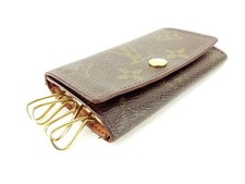 LOUIS VUITTON Key holder Brown beige gold Women M62631 Authentic secondhand