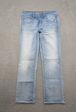American Eagle Super Stretch Artist Crop Blue Jeans Women's Size 0 Cotton Blend
