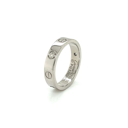卡地亚 Mini Love 1 钻石 18k 黄金戒指 带证书 - 5 码 - 第 3 张/共 7 张