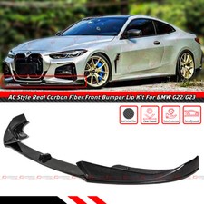 For 21-26 Bmw G22 G23 430i M440i Ac Style Carbon Fiber Front Bumper Lip Splitter For 21-26 Bmw G22 G23 430i M440i Ac Style Carbon Fiber Front Bumper Lip Splitter