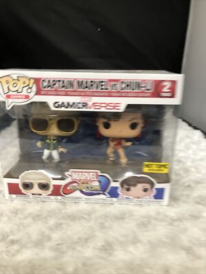 Funko Pop! Vinyl: Marvel - MvC- 2 Pack- Captain Marvel(GR)/Chun-Li(RD) - Hot...