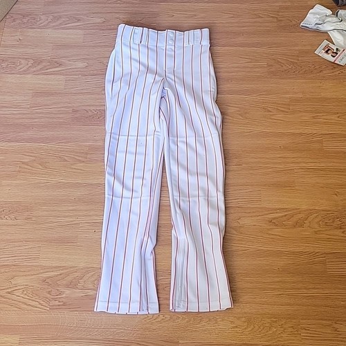 Champro NWT Youth Medium Baseball Pants White and Red Stripes - Picture 2 of 8
