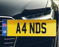 A4 NDS Andy Andy Andrew A AND S  Personalised Dvla registration Number plate