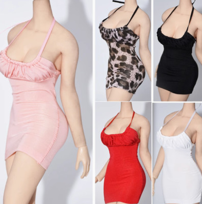 1:6 Scale Suspender Skirt Dress Clothes for 12'' Female Action Figure Model 