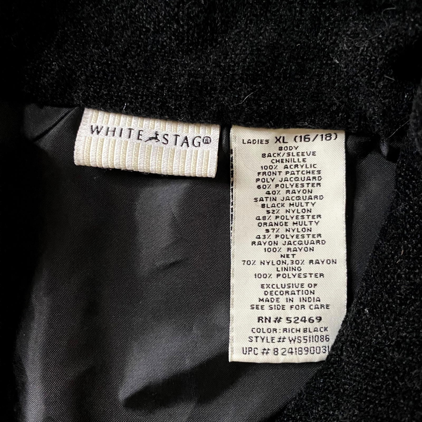 White Stag Embroidered Patchwork Zip Front Jacket… - image 6