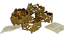 Vintage Set Of 6 Solid Brass Napkin Rings Metal Grape Vines Bed Bath & Beyond