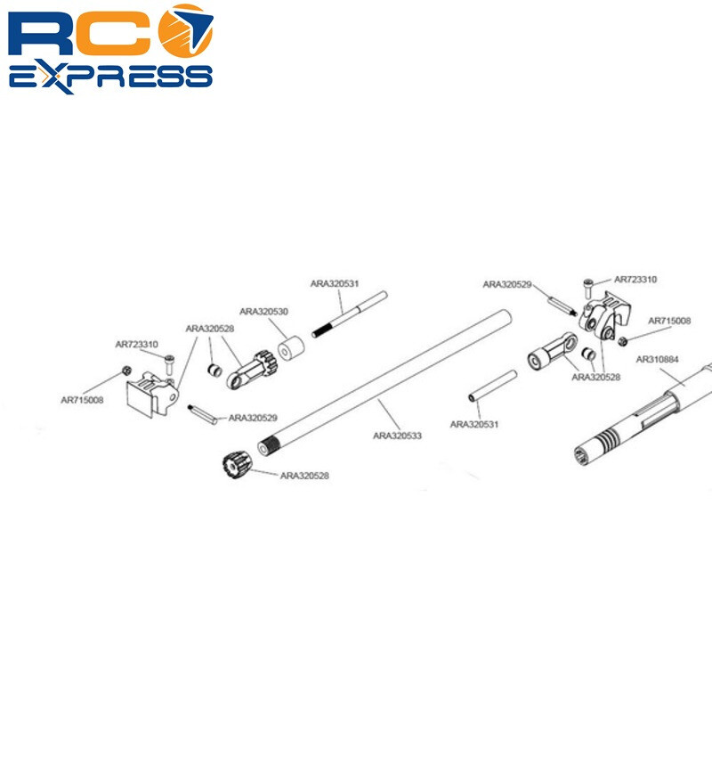 Hot Racing Arrma Kraton Outcast 4s Aluminum Shock End Spring Retainers TFF154X01 - Foto 6