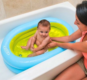 Details About New Intex Inflatable Portable Travel Baby Bath Tub Bathtub 86 64 23cm 48421