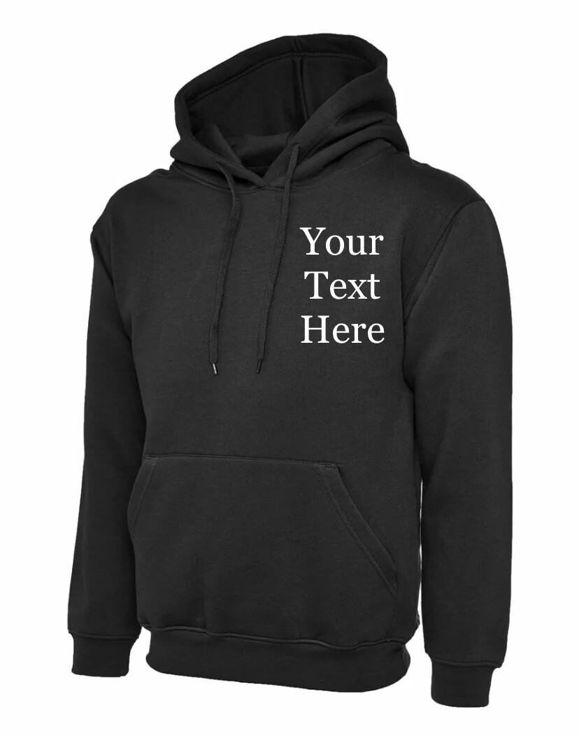 Personalised Embroidered Workwear Uniform Hoodie Clothing Hood Text Birthday UK eBay