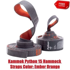 Kammok Python 15 Hammock Straps Color: Ember Orange