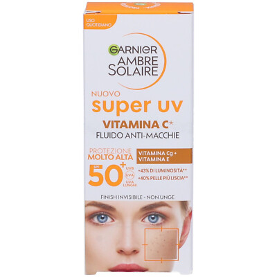 Garnier Ambre Solaire Super UV Vitamin C Anti-Stain Fluid SPF50+ 40ml