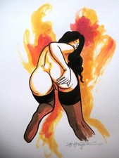 Salvatore Attanasio Avitabile  nudo femminile quadro erotico no Guttuso Maccari