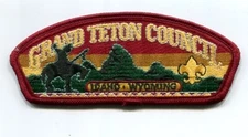 CSP FROM GRAND TETON COUNCIL- SA- 43- INDIAN ON HORSE- TETONS
