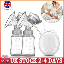 Electric Breast Pump Mute Automatic Dual Breastpump Infant Baby Feeding W/USB UK