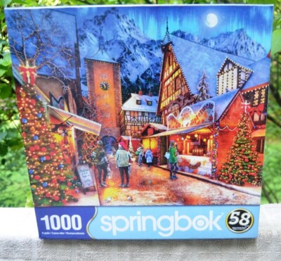 100% COMP. 2022 SPRINGBOK 1000 PIECE JIGSAW PUZZLE-HOLIDAY VILLAGE