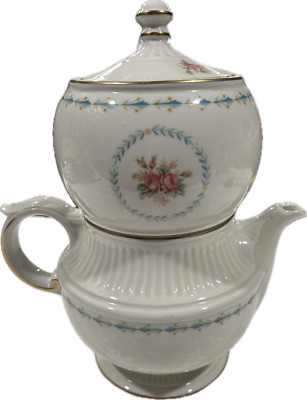 Antique Harmony House Sears Mount Vernon 3 Piece Ceramic Coffee Pot