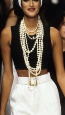 Iconic Chanel Vintage Spring 1995 Black White CC Logo 95P Iconic Chanel Vintage Spring 1995 Black White CC Logo 95P