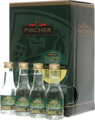 Pircher Williams Christbirne Edelbrand Miniaturen - 24 x 0,02 Liter / 40% Vol