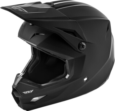 NEW FLY RACING YOUTH KINETIC SOLID HELMET MATTE BLACK YS- MOTORCYCLE/OFFROAD/ATV