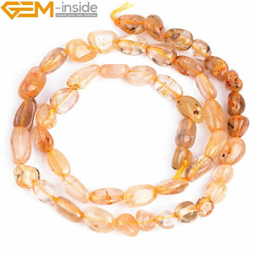 Cuentas espaciadoras de pepita de piedra Freeform para hacer joyas 15" 6x8 mm curación - Imagen 48 de 210