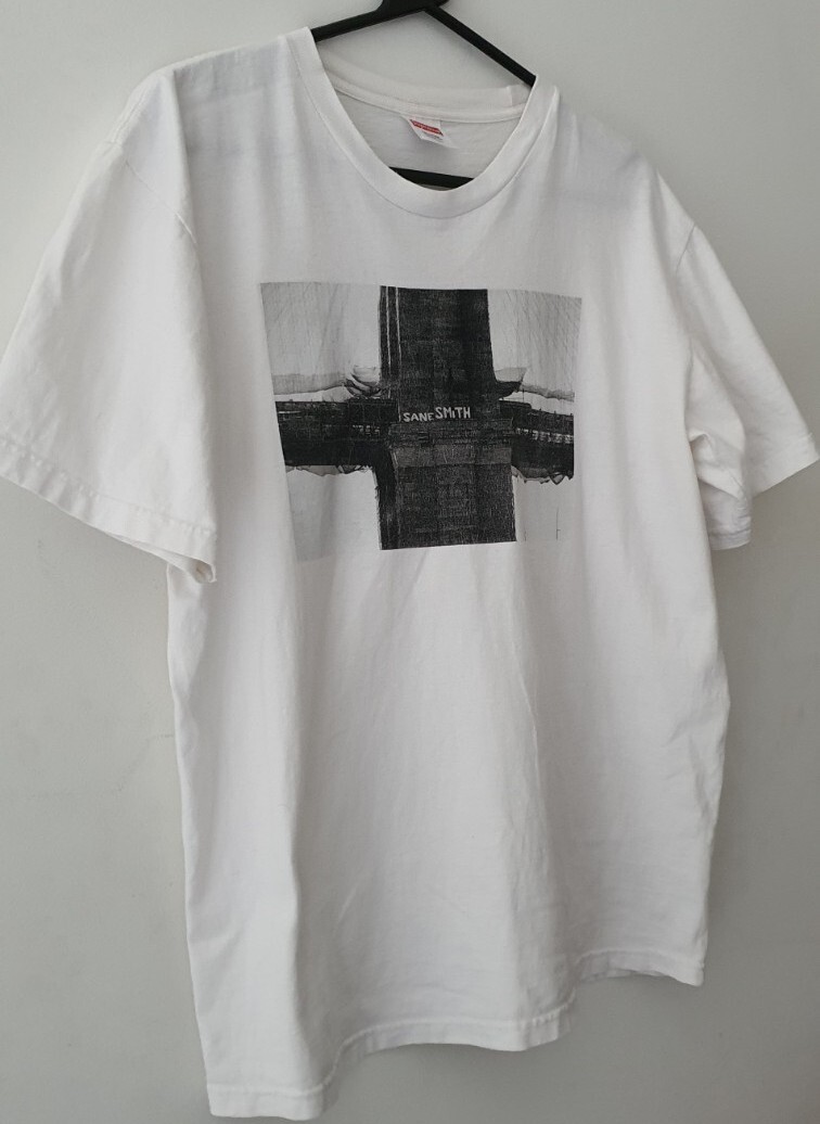 FW19 Supreme Bridge Tee size M medium white T-shirt Sane