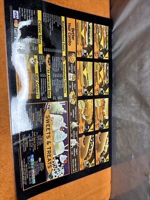 X•Vintage 2006 A&W Drive-Inn Detailed Plastic Menu Board