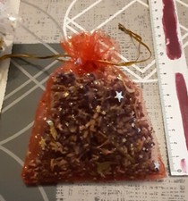 2 sachets de lavande séché en organza Rouge Étoiles 100% bio pot pourri