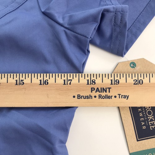 Cherokee Scrubs for Women Mock Wrap Top with 3 Pocket WW610 Ciel Blue XS - Bild 8 von 9