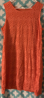 MA CHERIE MATERNITY DRESS Sleeveless Crochet Overlay Coral Women's MEDIUM *NWT* | eBay MA CHERIE MATERNITY DRESS Sleeveless Crochet Overlay Coral Women's MEDIUM *NWT* | eBay