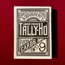 Tally-Ho Black Silver Frame Tomo Maeda Limited Edition OHIO Playing Cards  Japan