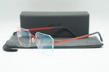 NEW BLACKFIN AERO COL1481 MATTE RED RIMLESS EYEGLASSES FRAMES M-20