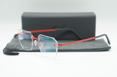 NEW BLACKFIN AERO COL1481 MATTE RED RIMLESS EYEGLASSES FRAMES M-20