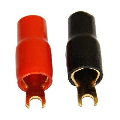 Gabelschuh 1 Paar Kabelschuh Gabel für 30 - 35 qmm Auto Endstufe Strom Kabel