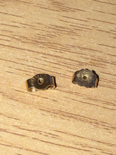 Vintage Mexican Hallmarked 10ct Gold with Solitaire Sapphire Stud Earrings - Picture 8 of 13