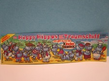  Auswahl Beipackzettel BPZ Die Happy Hippos auf dem Traumschiff  1992  100% Ori.