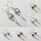 Special Price | 925 Solid Silver Real Gemstone GODDESS Earrings ! Bijoux Store