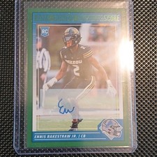 Panini 2024 Score Rookie Autographed Ennis Rakestraw Jr. #335 Detroit Lions