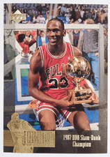 Michael Jordan 1996 Upper Deck - Jordan Collection #JC5 1987 Slam Dunk Champion